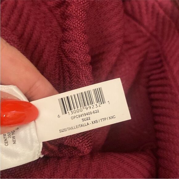 Herve Leger Red Bodycon Mini Dress Spaghetti Strap, XXS - Picture 11 of 13